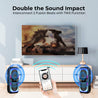 pTron Fusion Beats 40W Karaoke Bluetooth Party Speaker w/Punchy Stereo Sound, 6hrs Playtime, Rhythmic RGB Lights, 3m Wired Mic, Bluetooth V5.1/USB/SD Card Playback Modes & Type-C Charging (Raven Black)