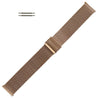 pTron Mesh Metal 20mm Replacement Band Strap with Metal Buckle Compatible with Fire-Boltt, Boat, Noise, Amazfit, Stainless Steel Material, Quick-Release Pins, Adjustable Length (Rose Gold)