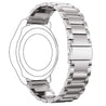 pTron 22mm Metal Chain Replacement Band Strap with Metal Buckle Compatible with Fire-Boltt, Boat, Noise, Amazfit, Stainless Steel Material, Quick-Release Pins, Adjustable Length (Silver)