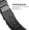 pTron 22mm Metal Chain Replacement Band Strap with Metal Buckle Compatible with Fire-Boltt, Boat, Noise, Amazfit, Stainless Steel Material, Quick-Release Pins, Adjustable Length (Black)