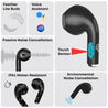 pTron Bassbuds Revv in-Ear TWS Earbuds w/Dual HD Mic & AI-ENC Calls, 50ms Low Latency, 13mm Driver, Pristine Sound, 28Hrs Playtime, Bluetooth 5.3 Wireless Headphones, Type-C Charging & IPX4 (Jet Black)