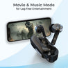pTron Basspods P251+ TWS Earbuds w/ 50Hrs Playtime, 12mm Drivers, Dual HD Mic & AI-ENC Calls, Movie Mode, Touch Controls, in-Ear Bluetooth 5.1 Wireless Headphones, Type C Charging & IPX4 (Jet Black)