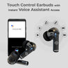 pTron Basspods P251+ TWS Earbuds w/ 50Hrs Playtime, 12mm Drivers, Dual HD Mic & AI-ENC Calls, Movie Mode, Touch Controls, in-Ear Bluetooth 5.1 Wireless Headphones, Type C Charging & IPX4 (Jet Black)