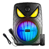pTron Fusion Party Evo 80W Bluetooth Speaker w/ 3m Wired Karaoke Mic, Punchy Sound, 6Hrs Playtime, RGB Light, TWS Mode, Party Speaker w/ BTv5.0, Aux Port, USB & SD Card Playback (Midnight Black)