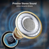 pTron Bassbuds Eon in-Ear TWS Earbuds w/ 13mm Drivers, 45Hrs Playtime, Dual HD Mic & TruTalk AI-ENC Calls, Custom EQ, Mobile App, Bluetooth v6.0 Headphones, Voice Assist., Type C Charging & IPX5 (Black)