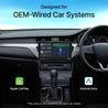 pTron CarSync X1 2-in-1 Wireless Carplay Receiver, Converts Wired Android Auto & CarPlay to Wireless, USB A & Type C, Only for Cars with OEM-Installed Wired Android Auto/CarPlay, Plug & Play (Black)