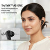 pTron Bassbuds NEO TWS Earbuds w/ 13mm Drivers, 45Hrs Playtime, Dual HD Mic & AI-ENC Calls, Custom EQ, Mobile App, Bluetooth V5.4 Earphones, Voice Assistant, Type C Fast Charging & IPX5 (Raven Black)
