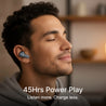 pTron Bassbuds Indie in-Ear TWS Earbuds w/ 10mm Drivers, 45Hrs Playtime, Dual HD Mic & AI-ENC Calls, Custom EQ, Mobile App, Bluetooth V5.4 Earphones, Voice Assistant, Type C Charging & IPX5 (Gray)