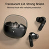 pTron Bassbuds Indie In-Ear TWS Earbuds w/ 10mm Drivers, 45Hrs Playtime, Dual HD Mic & AI-ENC Calls, Custom EQ, Mobile App, Bluetooth V5.4 Earphones, Voice Assistant, Type C Charging & IPX5 (Jet Black)
