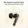 pTron Bassbuds Indie in-Ear TWS Earbuds w/ 10mm Drivers, 45Hrs Playtime, Dual HD Mic & AI-ENC Calls, Custom EQ, Mobile App, Bluetooth V5.4 Earphones, Voice Assistant, Type C Charging & IPX5 (Blue)