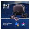 pTron Bassbuds Tango in-Ear TWS Ear Buds w/Custom EQ, 50hrs Playtime, Pristine Sound, Dual Mic, TruTalk ENC Calls, Mobile App, Wireless Bluetooth V6.0,Touch Controls, Type-C Charging, IPX5 (Nexua Black)