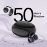 pTron Bassbuds Verse Clips Wireless Open Ear Earbuds w/SafeBeats Tech, 50Hrs Playtime, Dual HD Mics, TruTalk AI-ENC, Custom EQ, Mobile App, Pristine Sound, BTv6.0 Earclips, Type C Charging (Jet Black)