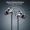 pTron Tangent Eon w/ 50Hrs Playtime, Immersive Sound, HD Mic & AI-ENC Clear Calls, Dual-Device Pairing, Magnetic On/Off Function, BT5.4 Wireless Neckband, Voice Asst., Type-C Charging & IPX5 (Obsidian)