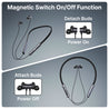 pTron Tangent Eon w/ 50Hrs Playtime, Immersive Sound, HD Mic & AI-ENC Clear Calls, Dual-Device Pairing, Magnetic On/Off Function, BT5.4 Wireless Neckband, Voice Asst., Type-C Charging & IPX5 (Obsidian)