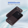 pTron Dynamo Bolt 20000mAh 35W Super Fast Charging, USB Type-C Input Power Bank Compatible with QC3.0/PD3.0 (Power Delivery),Built-in Charging Cables,4 Charging Outputs,Type-C Input/Output Port (Brown)