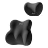 pTron Ergova S3 Memory Foam Car Neck & Lumbar Support Cushion Set for Driving, Ergonomic Design for Long Drive Comfort, Universal Fit for All Cars (Black)