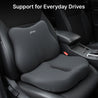 pTron Ergova S1 Core Support Seat Cushion & Backrest Combo, 100% Memory Foam, Prolonged Sitting Comfort, Pressure Relief, Reduced Muscle Fatigue, Suitable for Home Office & Cars (Black)