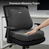 pTron Ergova S1 Core Support Seat Cushion & Backrest Combo, 100% Memory Foam, Prolonged Sitting Comfort, Pressure Relief, Reduced Muscle Fatigue, Suitable for Home Office & Cars (Black)