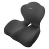 pTron Ergova S2 Core Support Seat & Backrest Cushion, L-Shape, 100% Memory Foam, Enhanced Sitting Comfort, Pressure Relief, Reduced Muscle Fatigue, Non-Slip, Suitable for Home Office & Cars (Black)