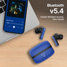 pTron Bassbuds Blaze in-Ear TWS Earbuds w/ 13mm Drivers, 50Hrs Playtime, AI-ENC Clear Calls, Bluetooth V5.4 Wireless Headphones, Touch Control, Voice Assistant, Type C Charging & IPX5 (Berry)