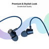 pTron Tangent Evolve w/ 50Hrs Playtime, HD Mic, Pristine Sound, 14mm Drivers, Bluetooth V5.3 w/Dual-Device Pairing Wireless Neckband, Magnetic Buds, Voice Assistant, Type-C Charging & IPX4 (Berry)