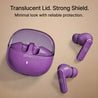 pTron Bassbuds Indie in-Ear TWS Earbuds w/ 10mm Drivers, 45Hrs Playtime, Dual HD Mic & AI-ENC Calls, Custom EQ, Mobile App, BTv5.4 Earphones, Voice Assistant, Type C Charging & IPX5 (Plum Perfect)