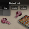 pTron Bassbuds Eon in-Ear TWS Earbuds w/ 13mm Drivers, 45Hrs Playtime, Dual HD Mic & TruTalk AI-ENC Calls, Custom EQ,Mobile App, Bluetooth v6.0 Headphones,Voice Assist., Type C Charging & IPX5 (Maroon)