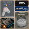 pTron Bassbuds Indie in-Ear TWS Earbuds w/ 10mm Drivers, 45Hrs Playtime, Dual HD Mic & AI-ENC Calls, Custom EQ, Mobile App, Bluetooth V5.4 Earphones, Voice Assistant, Type C Charging & IPX5 (White)
