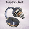 pTron Bassbuds Verse Clips Wireless Open Ear Earbuds w/SafeBeats Tech, 50Hrs Playtime, Dual HD Mics, TruTalk AI-ENC, Custom EQ, Mobile App, Pristine Sound,BTv6.0 Earclips,Type C Charging (Pearl Purple)