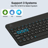 pTron Keyvo KW4 Wireless Keyboard & Mouse Combo Set, Ultra-Slim Keyboard w/ 78 Keys, Multimedia Keys, BT Mouse w/ 1600 DPI Precision Optical Sensor, Compatible with Tablets/Smartphones/PC (Sable)
