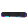 pTron Fusion One 14W Bluetooth Soundbar Speaker, 20Hrs Playback Time, Vivid 10 RGB Modes, Mini Soundbar for Phones/TV/Laptops/Tablets, Multi Modes BT5.3/3.5mm Aux/TF Card/USB/ (Obsidian)