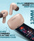 pTron Bassbuds Air In-Ear TWS Earbuds with 13mm Driver for Immersive Sound, 32Hrs Playtime, Clear Calls, Bluetooth V5.1, Touch Control, TypeC Fast Charging, Voice Assist & IPX4 Water Resistant (Brown)