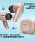 pTron Bassbuds Air In-Ear TWS Earbuds with 13mm Driver for Immersive Sound, 32Hrs Playtime, Clear Calls, Bluetooth V5.1, Touch Control, TypeC Fast Charging, Voice Assist & IPX4 Water Resistant (Brown)