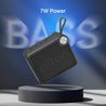 pTron Musicbot Pop V2 7W Bluetooth Speaker with Pristine Sound, Alluring Bass, 6hrs Playtime, Compact Size, TWS Feature, Multi-Playback Modes-BT5.4/TF Card/USB, Metal Grill & Type-C Charging (Black)