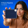 pTron Musicbot Pop V2 7W Bluetooth Speaker with Pristine Sound, Alluring Bass, 6hrs Playtime, Compact Size, TWS Feature, Multi-Playback Modes-BT5.4/TF Card/USB, Metal Grill & Type-C Charging (Blue)