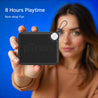 pTron Musicbot Pop V2 7W Bluetooth Speaker with Pristine Sound, Alluring Bass, 6hrs Playtime, Compact Size, TWS Feature, Multi-Playback Modes-BT5.4/TF Card/USB, Metal Grill & Type-C Charging (Black)