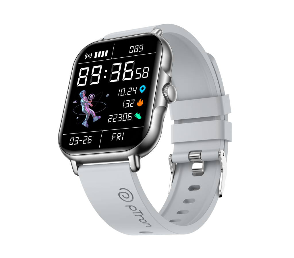 pTron Reflect Callz Smartwatch with Bluetooth Calling 4.6 cm Full