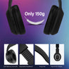 pTron Soundster Lite Over-Ear Bluetooth Headset with High Bass & 12Hrs Playback Time - Black
