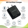 pTron Volta 12W Fast Charging USB Charger with 1m 2.4A Micro USB Cable, Made in India, BIS Certified Single Port USB Wall Adapter (Black)
