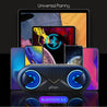 PTron Fusion Bluetooth 5.0 Surround Sound 10W Portable Wireless Speaker with LED Light (Black/Gold)