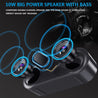 PTron Fusion Bluetooth 5.0 Surround Sound 10W Portable Wireless Speaker with LED Light (Black/Gold)