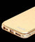 Apple IPhone 5/5S Luxury Flip Cover With Swarovski Diamond Metal Bumper (Gold)