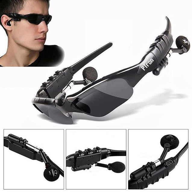 PTron Viki Bluetooth Headset Sunglasses For All SmartPhones (Black)