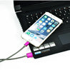 PTron Falcon 1.5A USB Lightning Cable Metal Cable Data Sync Charger For All iOS Smartphones (Pink)