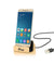 PTron Cradle Docking Station Charger Stand Adapter With Micro USB For All Android Phones (Gold)