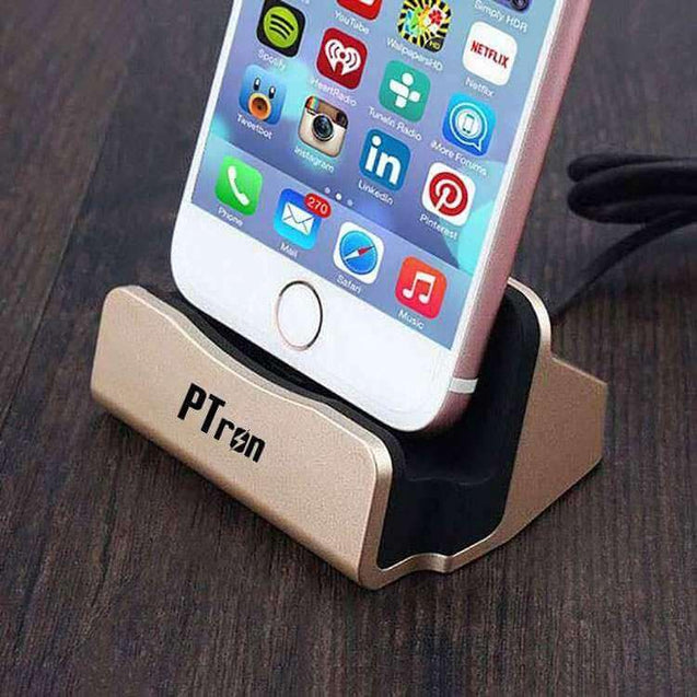 PTron Cradle USB Docking Station Charger For iPhone 5 5s 6 6s 6 plus 6s Plus 7 7Plus Smartphones