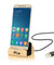 PTron Cradle USB Type C Docking Station Charger  For All Type C Compatible SmartPhones (Gold)