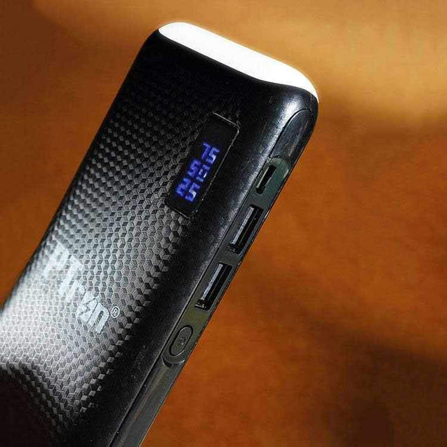 PTron 10000mAh Flare Power Bank With 2 USB Port LED Lights And Digital Display For All Smartphones