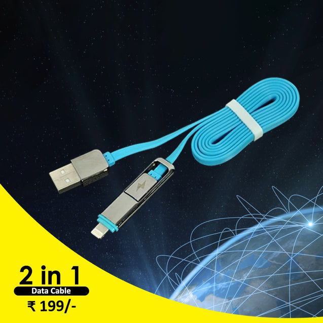 Best Combo Offer PTron Rebel, Unison Headphones & 2 in 1 USB To Micro USB & Lightning Data Cable