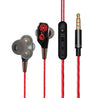 PTron Boom 4D Headphones Deep Bass Stereo Wired Headset For All Smartphones (Red/Black)